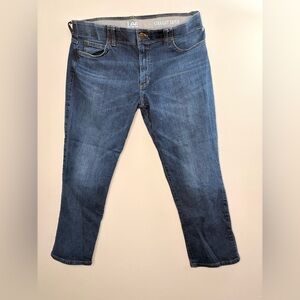 Lee Denim Straight Tapered Jeans in Classic Blue